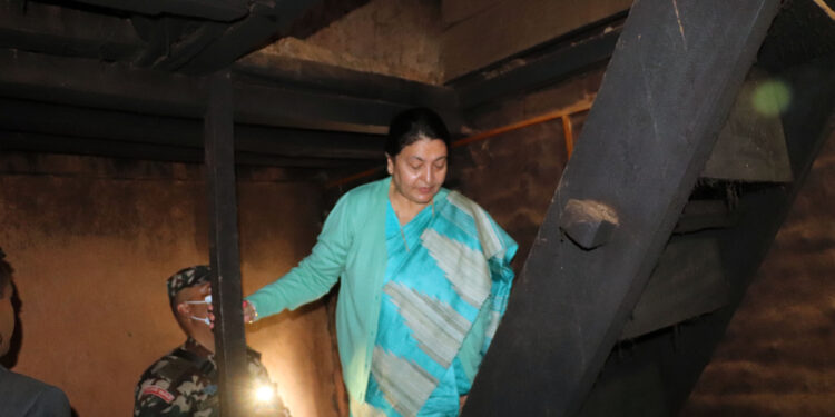 जन्मघरमा राष्ट्रपति विद्यादेवी भण्डारी