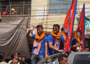 नेपाली राष्ट्रिय क्रिकेट टोलीलाई सम्मानसहित विराटनगर परिक्रमा 