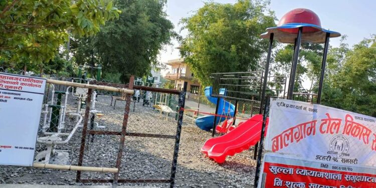 इटहरीमा खुल्ला व्यायामशाला शुरु, अन्य २५ ठाउँमा बनाउने तयारी