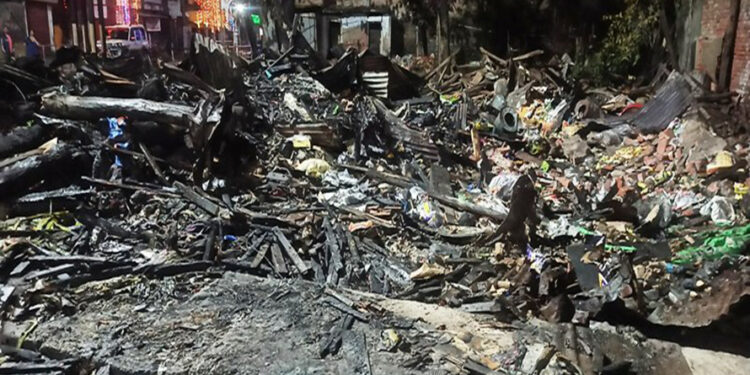 आगलागीले २५ लाख बढीको क्षति