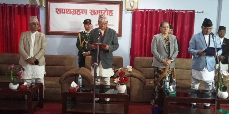 कोशीका सभामुखले लिए शपथ