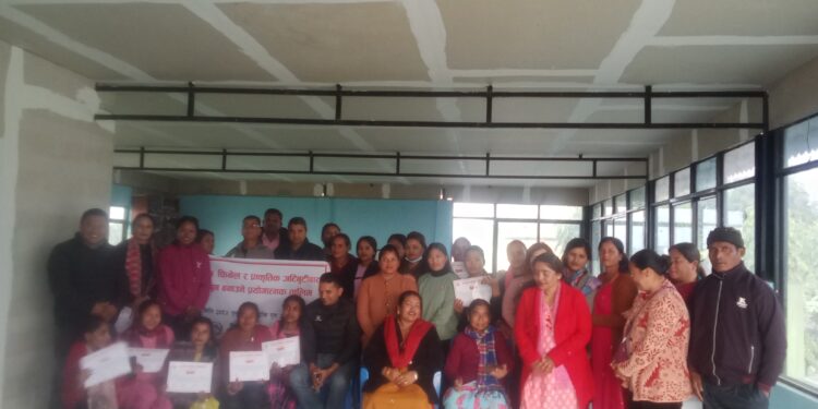 आत्मानिर्भरका लागि साबुन, हर्पिक र फिनेल बनाउने प्रयोगात्मक तालिम